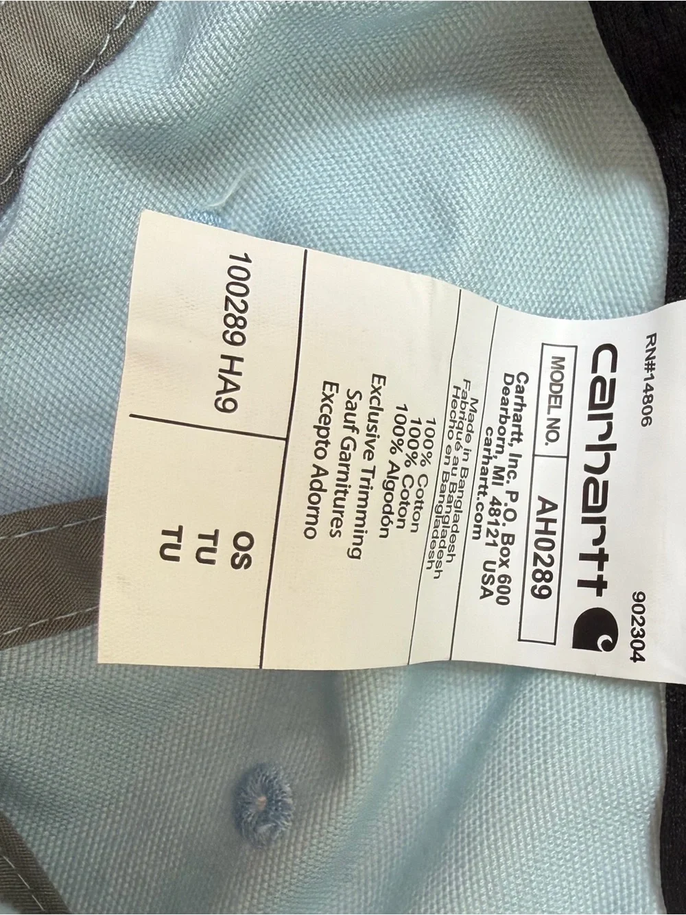 Carhartt light blue